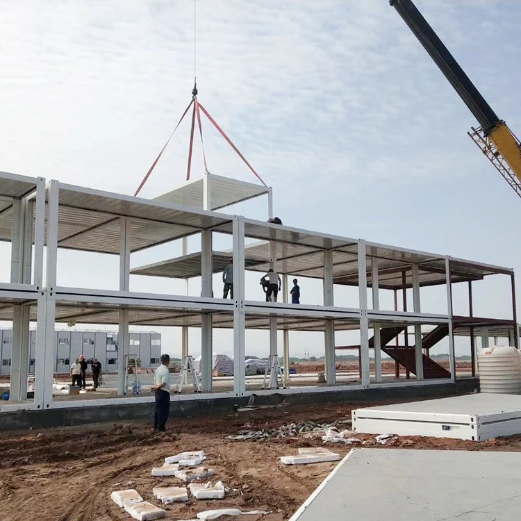 
 Завод, сборный, 40 футов, 2 этажа, плоский контейнер, продажа  