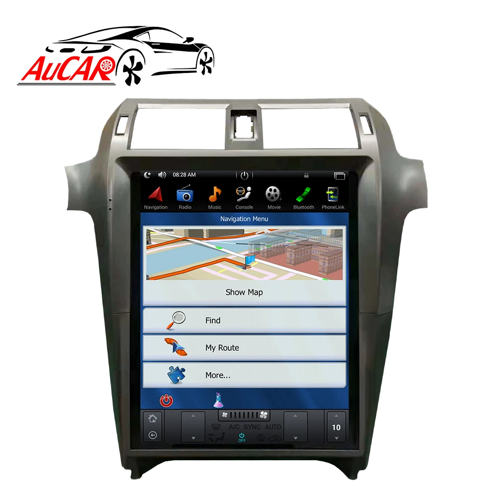  Автомобильная магнитола AuCAR PX6 мультимедийная стерео-система на Android 9 с вертикальным экраном 15 дюймов GPS для Lexus GX GX400 GX460 2010-2018