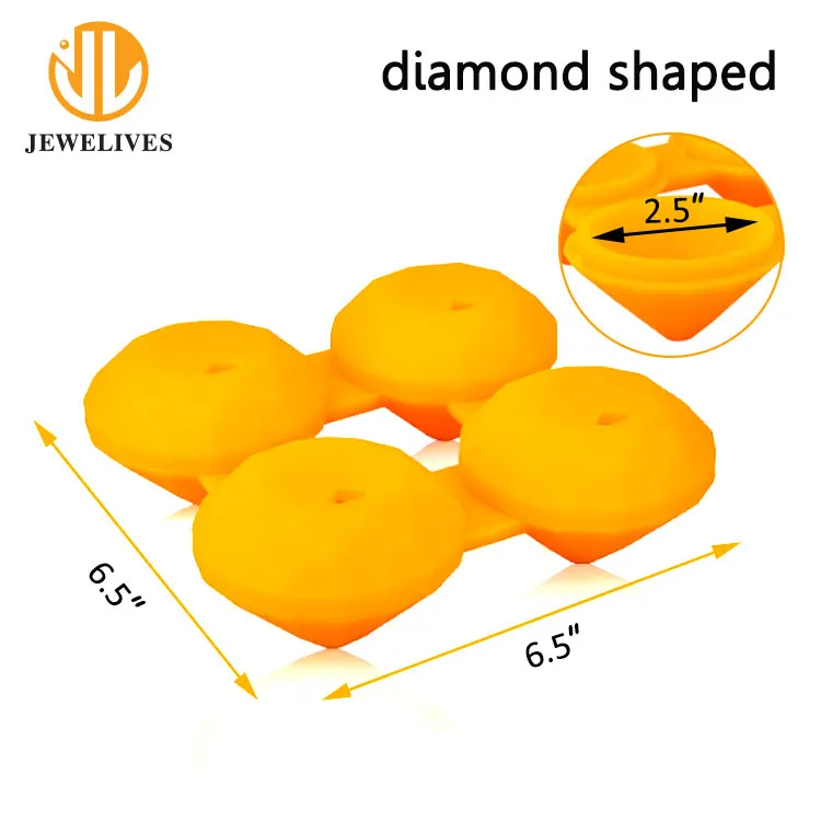 Custom Diamond Shaped Silicone Mini Ice Ball Maker For Whisky