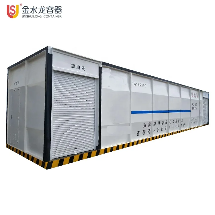 
20 m3 double container mobile filling gas station 