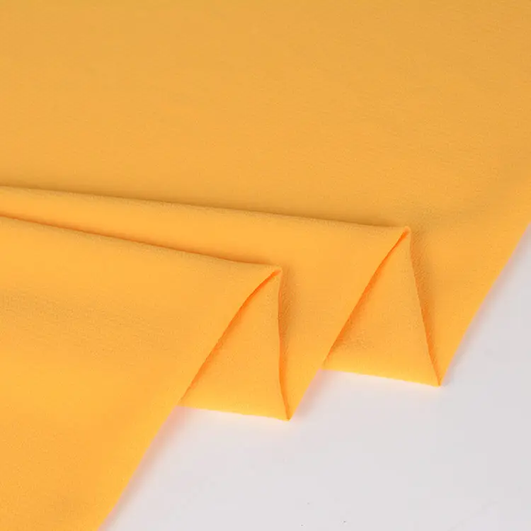 
Quality 100% Polyester Bubble Chiffon fabric for Lady fashion dresses 