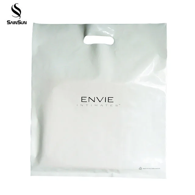 
Oxo Degradable Clear Plastic Shopping Clothing Advertising Bags clothing bags With Custom Printed Logo 