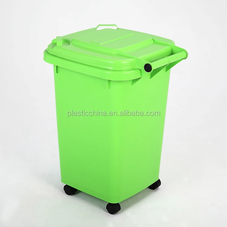 Colorful PP 50 liter Outdoor Indoor Household Plastic Trash Can