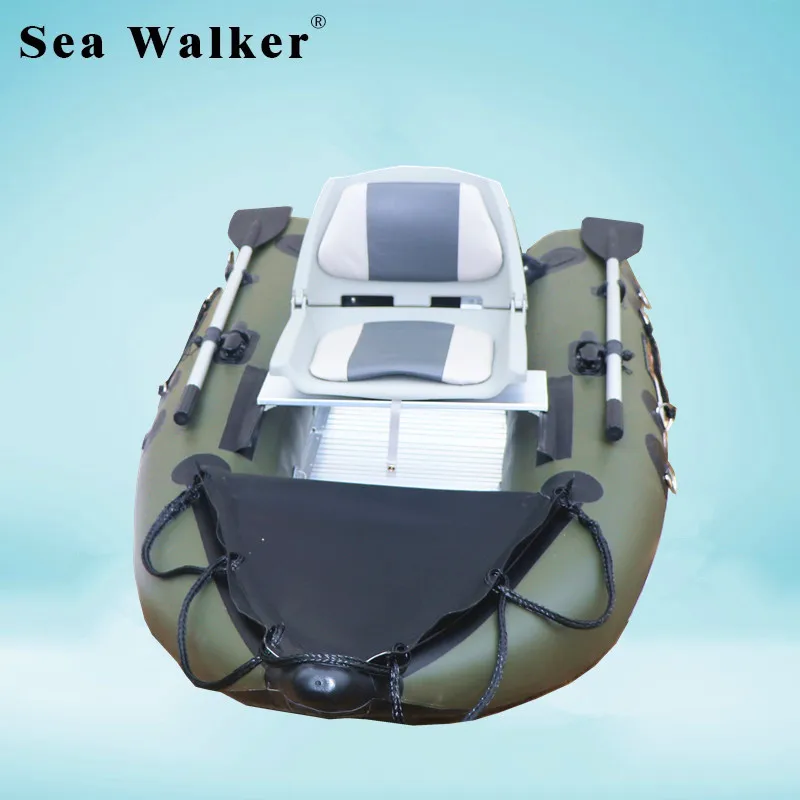 Thickened  2.75M PVC Material Foldable Inflatable Fishing Boat  Rowing Boat With Aluminum Floor for Riverand Lake CE certified