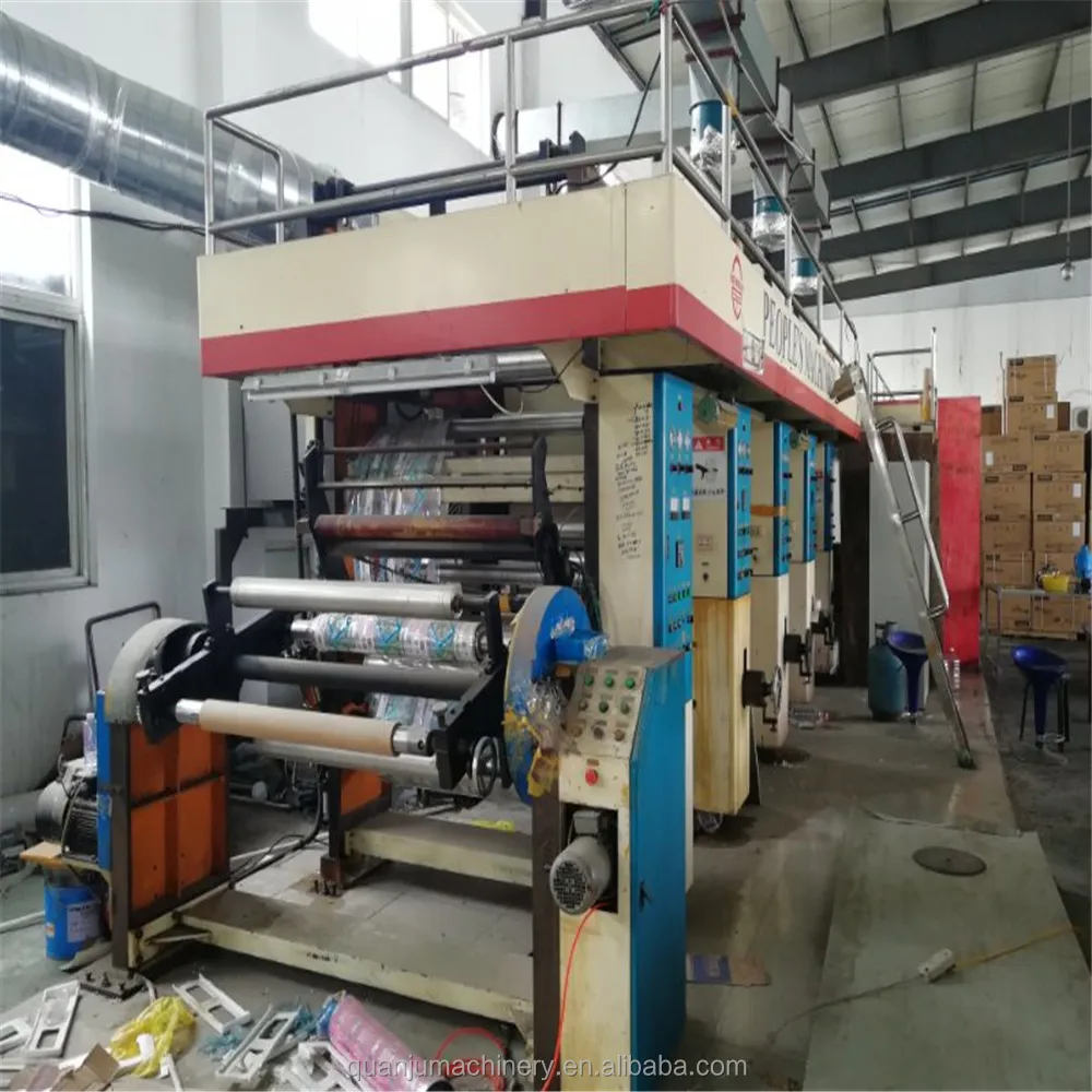 
Second hand high quality shaftless shrink label printing machine 