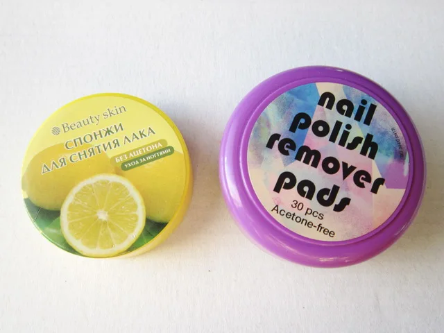 2017 hot selling nail polish remover wipes pad