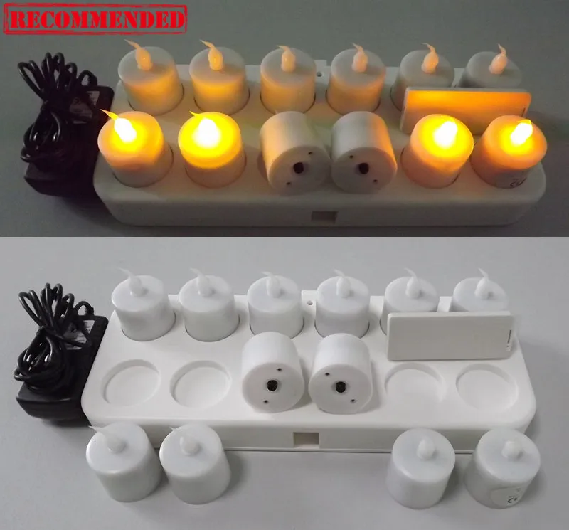 hot sale inductive rechargeable led candle lights