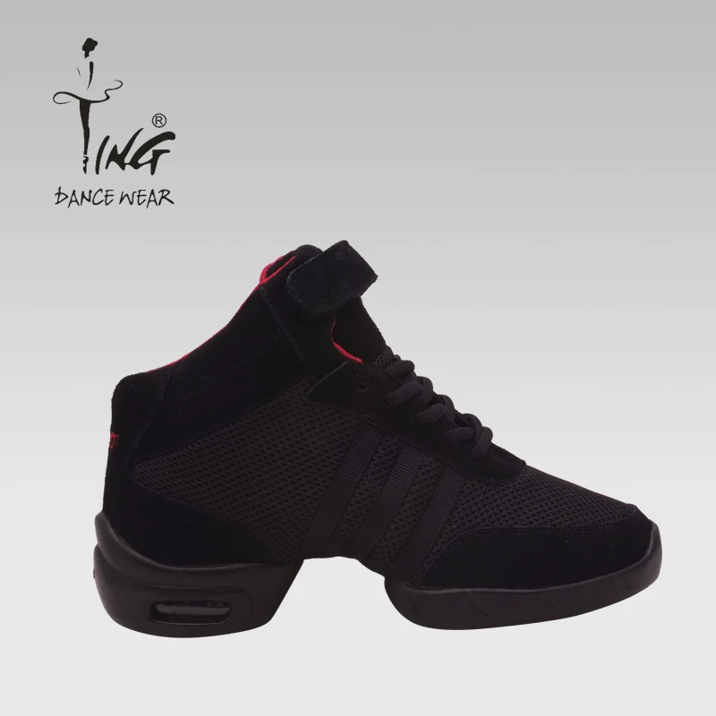 Breathable Mesh Modern Sports Dance Sneakers Men Shoe Box Black