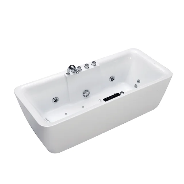 Massage Bathtub with Jacuzzy Heater Air Bubble Pump