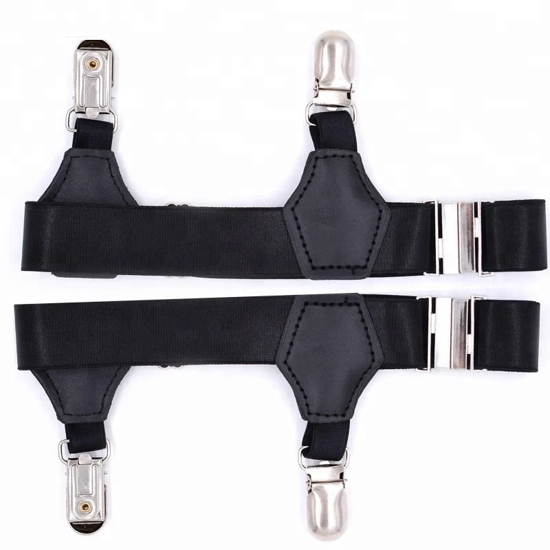 High-End Sock Holder Garters Double Sturdy Clip High Elastic Sock Suspenders