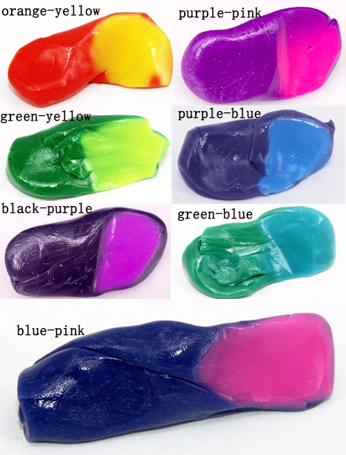 Educational Heat sensitive bouncing ultra putty with various colors