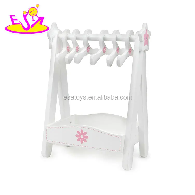 2018 New design lovely wooden cloth hanger rack for baby W09B078