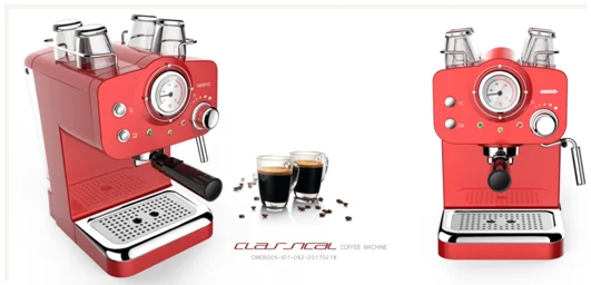 
15 bars and 20 bars high pressure cappuccino espresso coffee machine equipped with Italian pump 