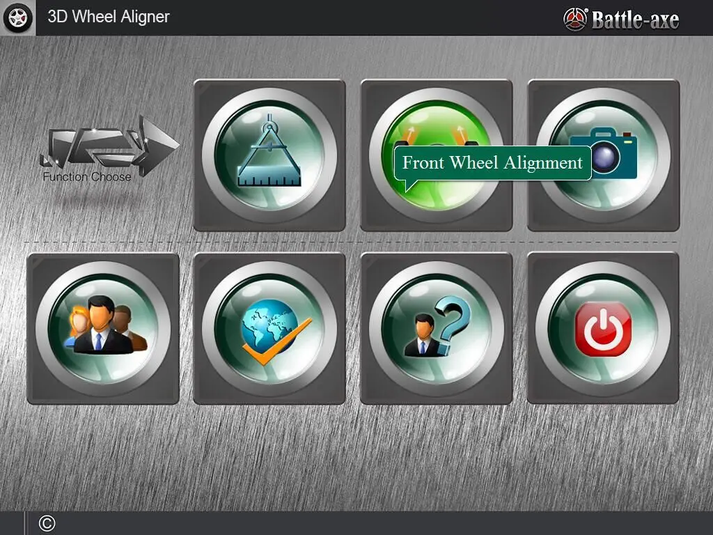 battle axe 3d 4 wheel alignment system with freely parts approved by 3d alignment dealer