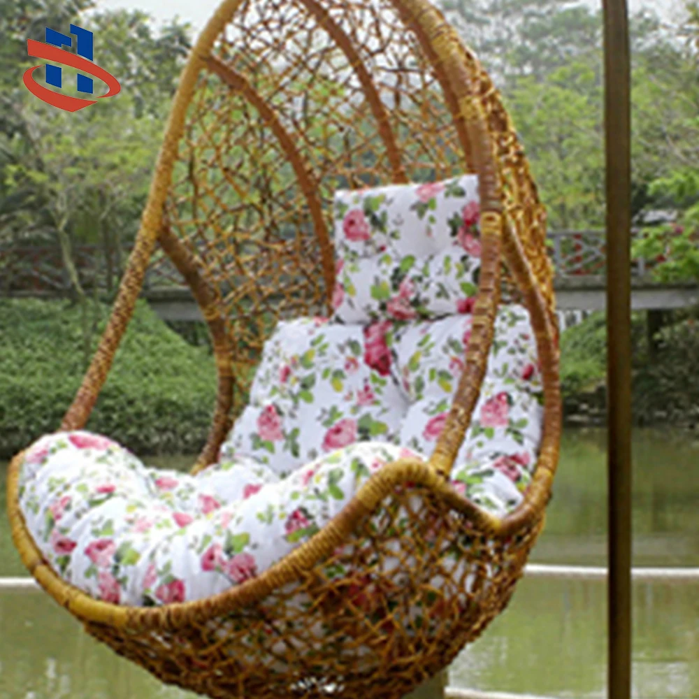 Outdoor leisure SWING/Garden furniture/Metal frame/Weave poly rattan/Wicker hand-knitted