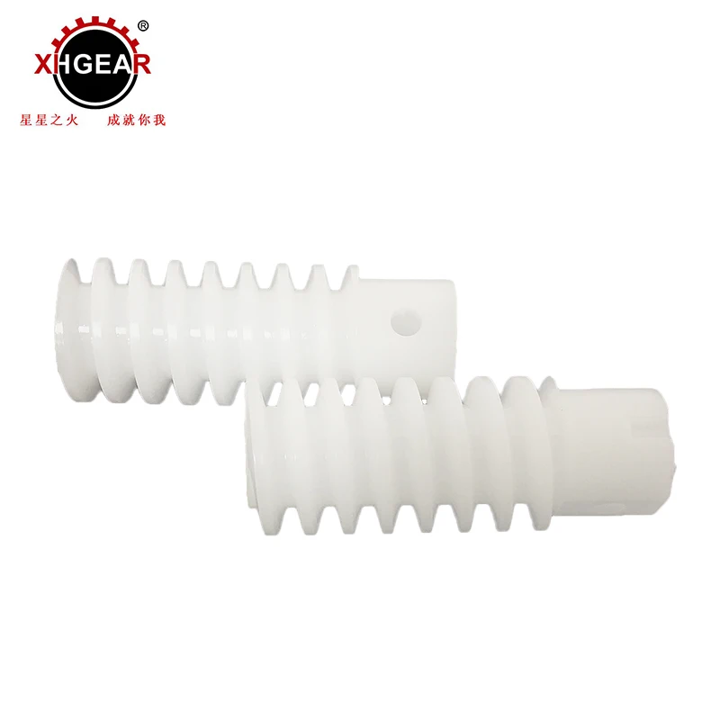 Good self- lubrication POM worm gear acetal plastic spiral gear for various machine
