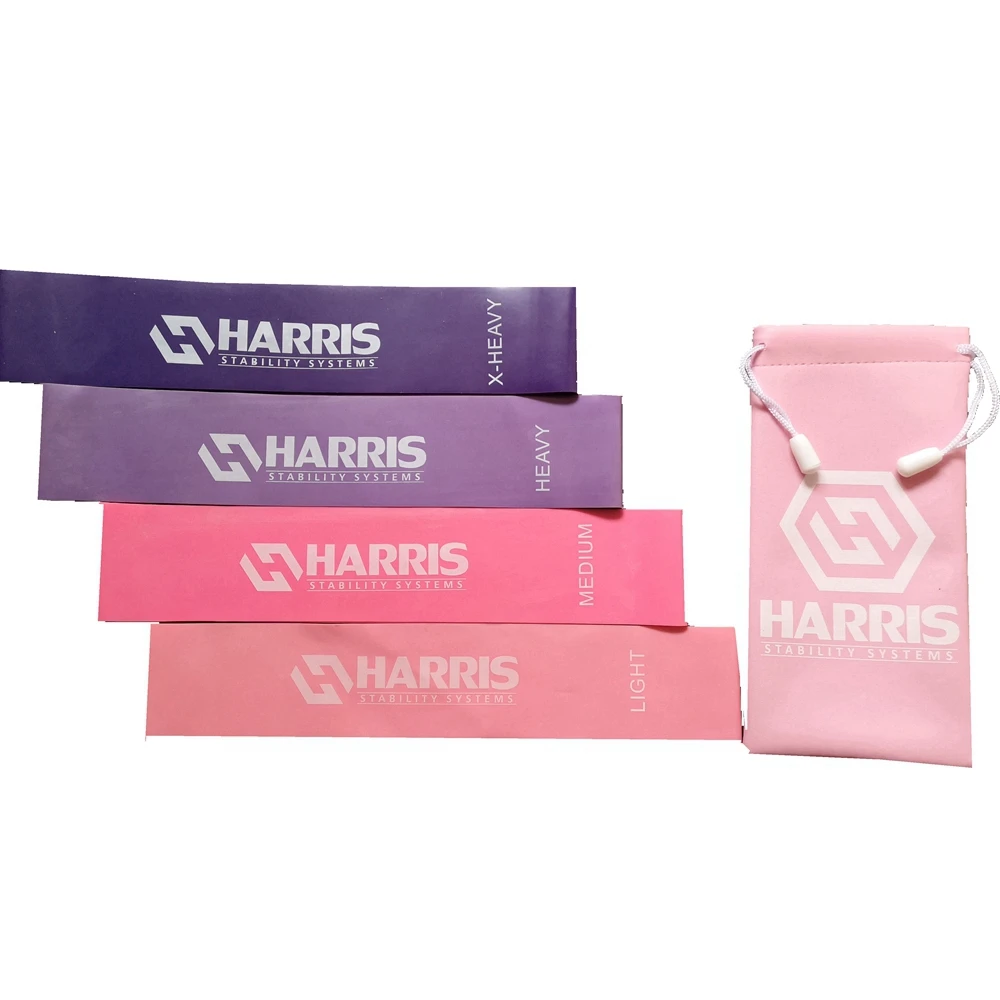 100% natural latex resistance bands set and stretch band