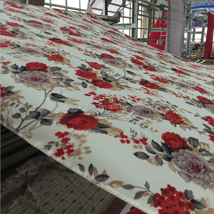 WHOLESALE PRINTED 100 POLYESTER MICROFIBER PEACH SKIN PRINTEDBEDDING FABRIC IN ROLLS