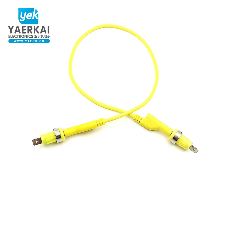 
Insulation covered 4mm stackable banana plug test lead wire probe cable 