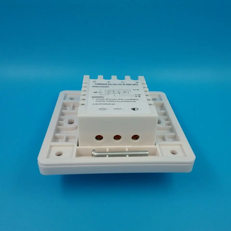 High-power relay pir sensor human body induction switch adjustable 86mm corridor timing automatic controller LED energy saving