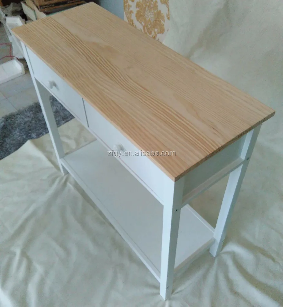 Wood chinese white console table for UK market