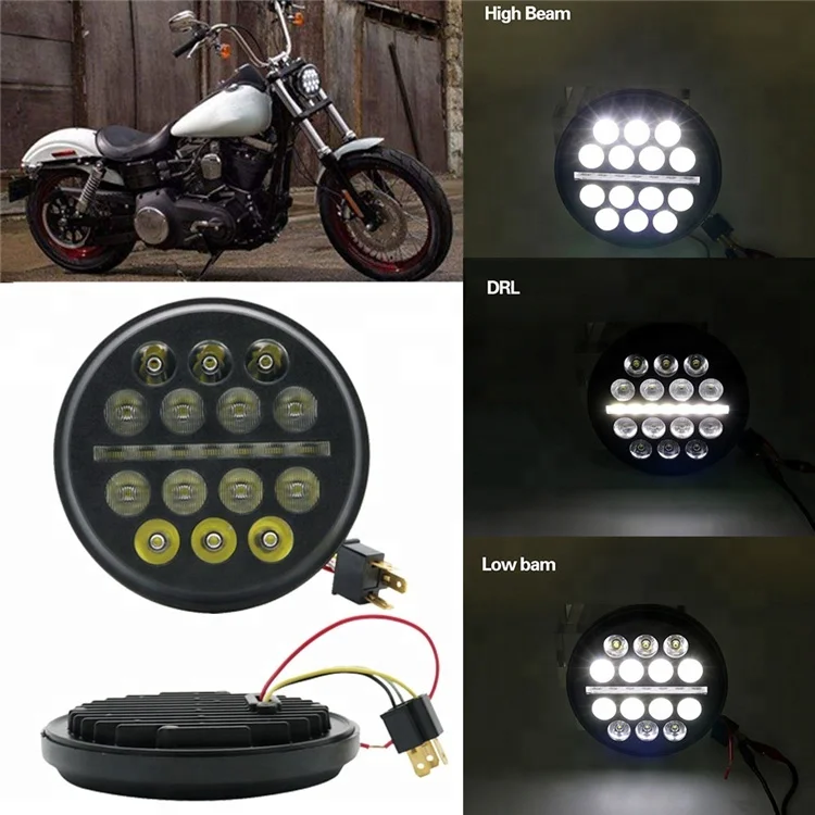 Система освещения для мотоцикла 5,75 дюйма, светодиодная фара для Harley