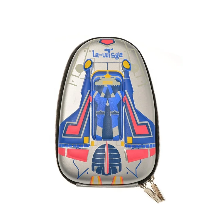 Милый пенал из ЭВА, сумки для хранения на молнии, большие Мультяшные 3d-чехлы для ручек для мальчиков, студенческий канцелярский чехол для подростков, с рисунком самолетов