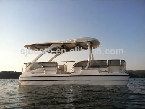 Electric fiberglass twin hull boat fiberglass ferry boat