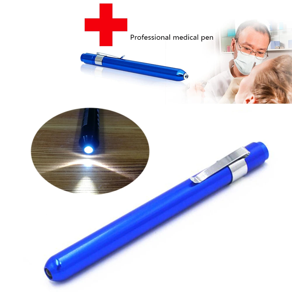 Factory OEM Mini Medical Torch Light Pupil Gauge Aluminum Reusable Nurses Doctor White LED Pen Light