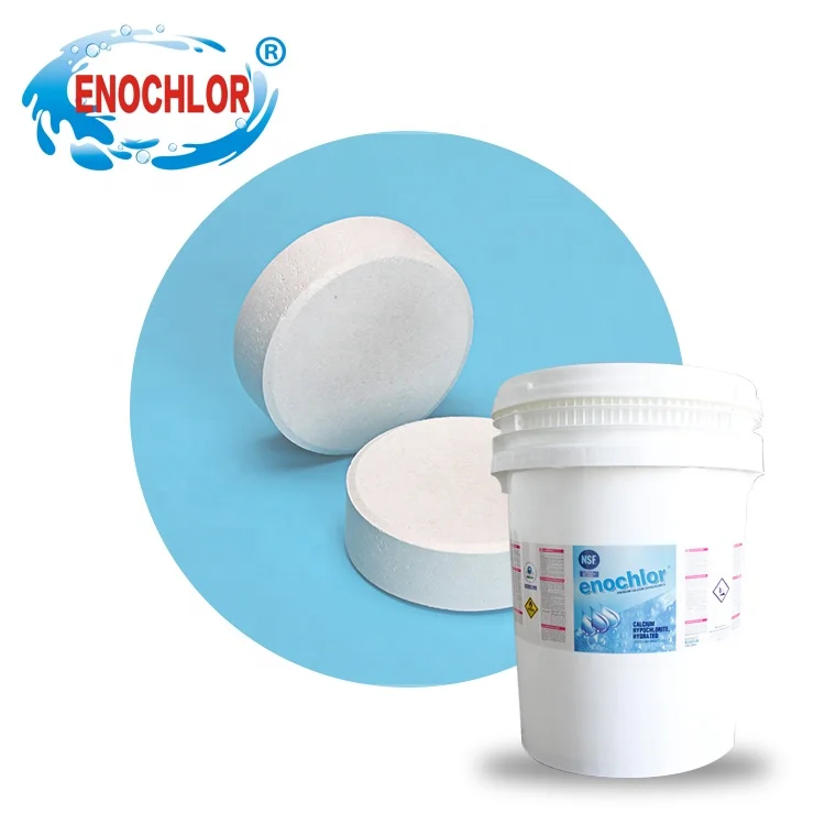 Таблетки хлора для бассейна гипохлорит кальция 75% очистки воды