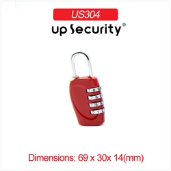 Mini Padlock Travel Suitcase Password Lock Security Luggage tag lock 4 Digit Combination Lock