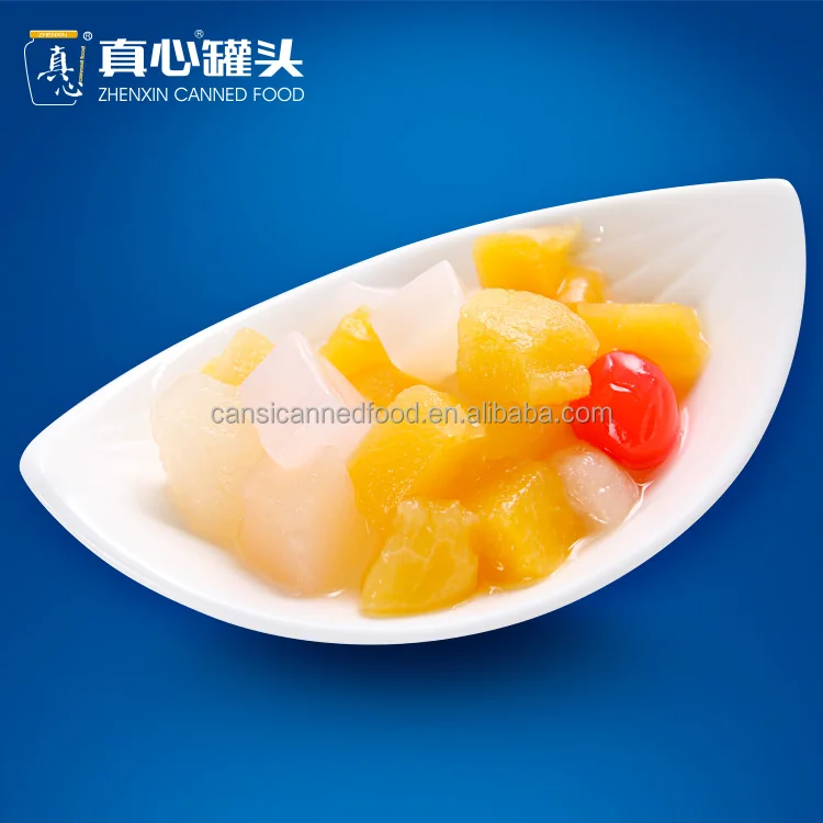 Tin Can Package Canned Mixed Cocktail / Mixer Fruit in Syrup