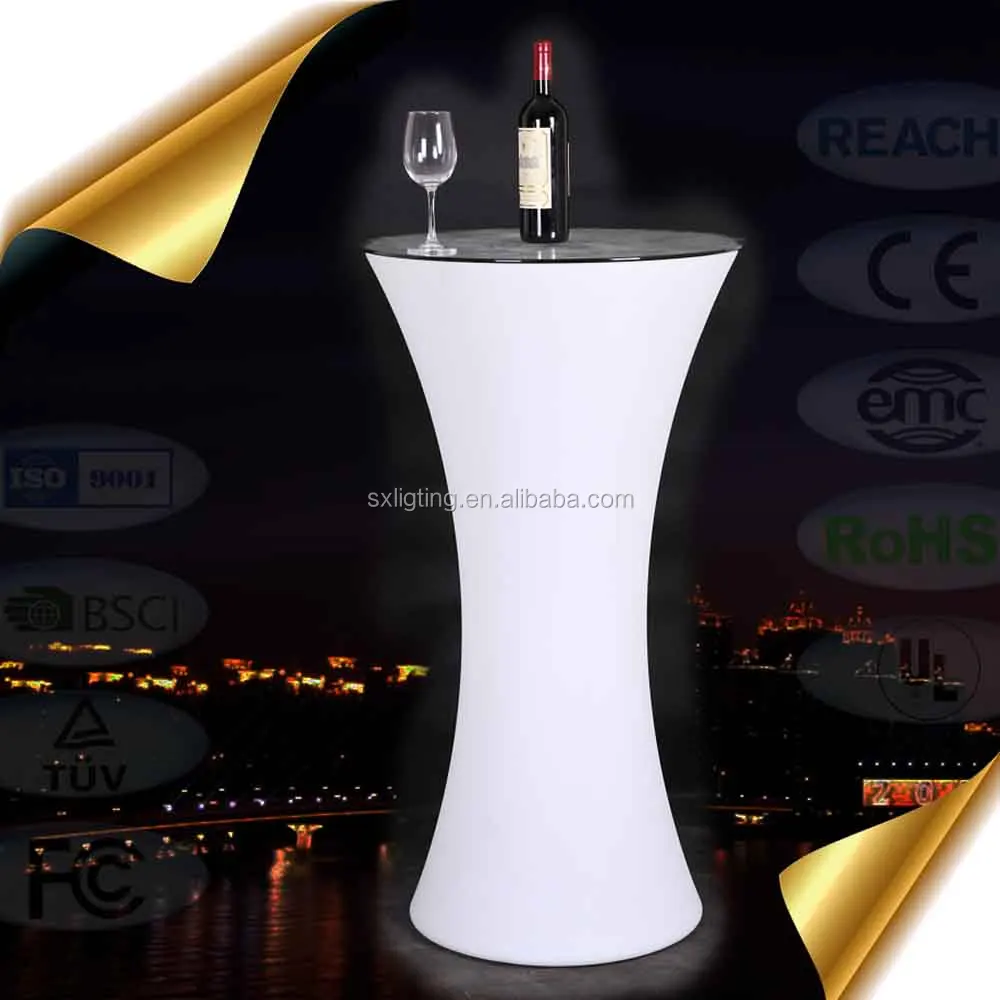 SX-58110-BTB LED Furniture for Events Outdoor Lighting Bar Table / Glowing LED Color Changing Events Cocktail Table