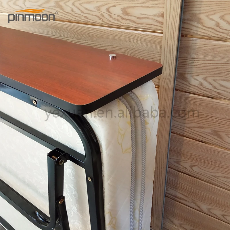 Высококачественная гостиничная подвижная односпальная складная металлическая кровать