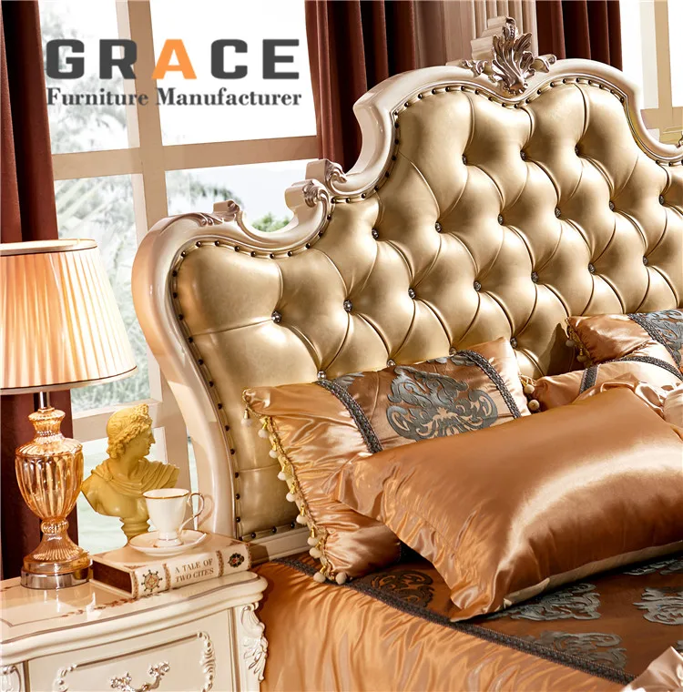 H8830W hotel wholesale pictures of wood double bed design furniture