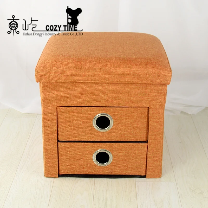 Dongyi Living Room Furniture Collapsible Storage Ottoman Bench With Six Drawers