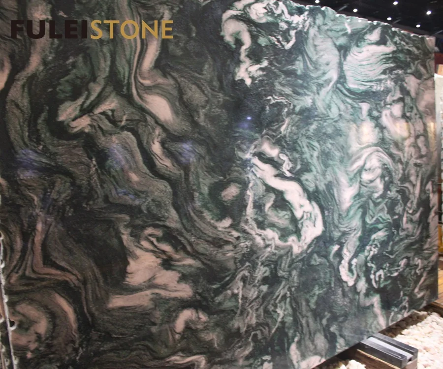 Beautiful nowy green granite luxury stone price for top grade decoration