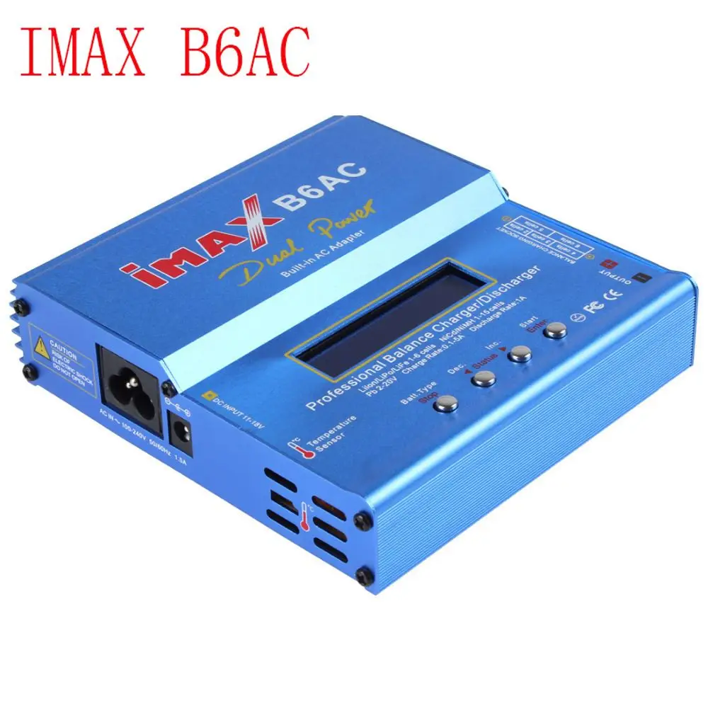 80W IMAX B6AC RC Balance Lipo Battery Charger B6 AC Nimh Nicd lithium Battery Balance Charger Discharger with Digital LCD Screen