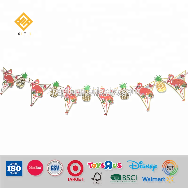 New Product Ideas 2021 Unicorn Horn Design Party Banner Favors Baby Shower Decoration Party Garland