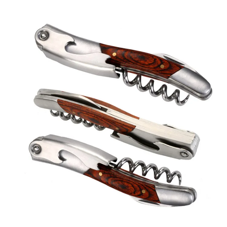 Wholesale Wine Corkscrew Bottle Opener Waiters Corkscrew With Wooden Gift Box