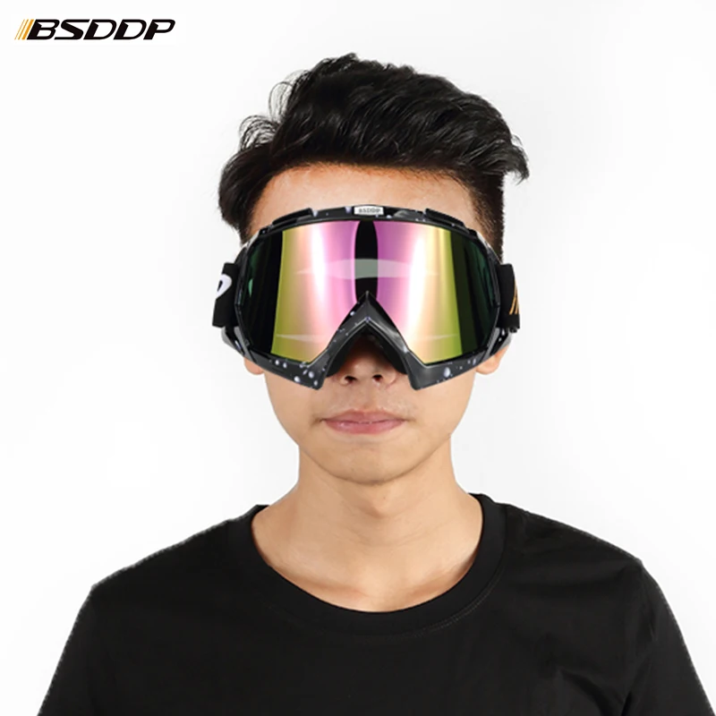 BSDDP 0902 Motocross Goggles Cross Country Ski Snowboard ATV Mask Oculos Gafas Motocross Motorcycle Helmet MX Goggle Spectacles