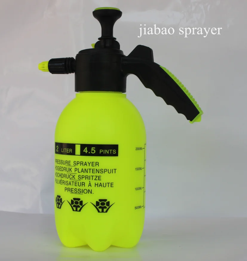 2 Liter Transparent Water Mister Bottle Sprayer with Adjustable Air Pressure Nozzle for Garden Plant Flower Irrigation