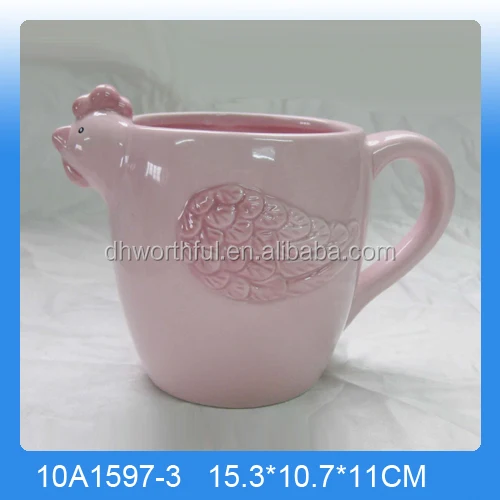 Высокое качество handpainting керамический петух кружка, петух чашки