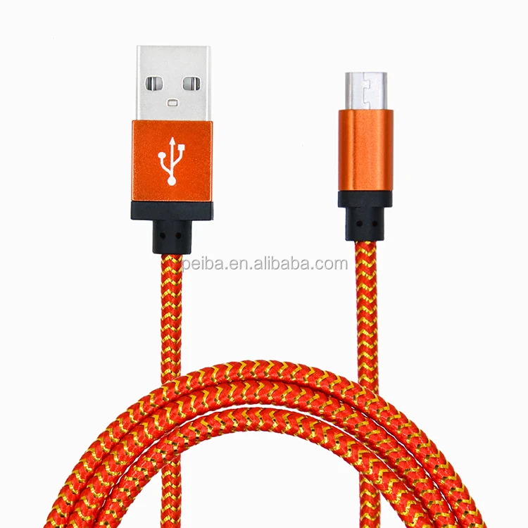 
First class colorful 1m extension nylon line usb braided cable 3ft 