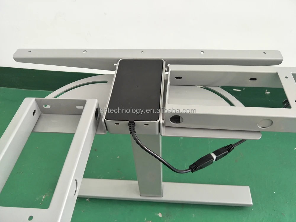 3 Legs electric height adjustable and rotatable office corner desk  L shaped desk office desk  corner