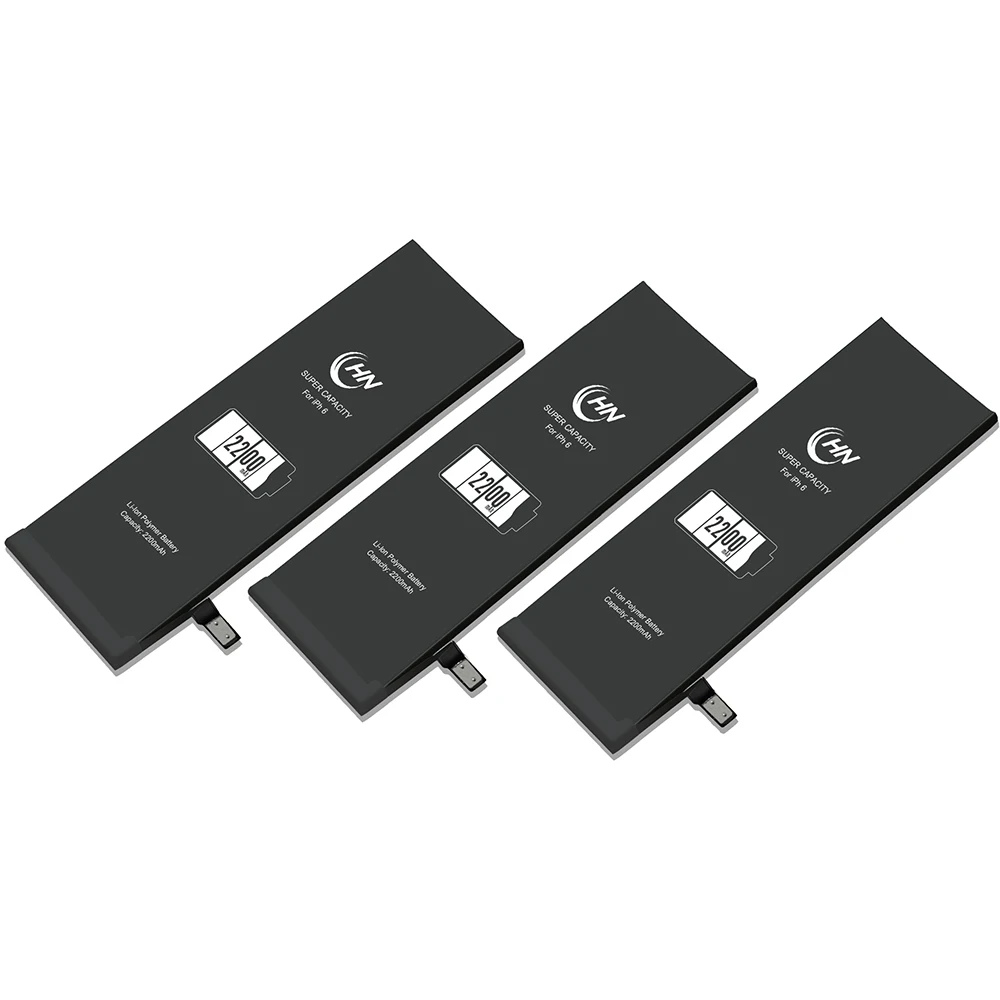 Супер емкость литий-ионная батарея для iPhone 6 2200 мАч аккумуляторы