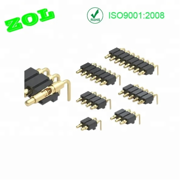 Solder type straight multi pins Spring POGO pin