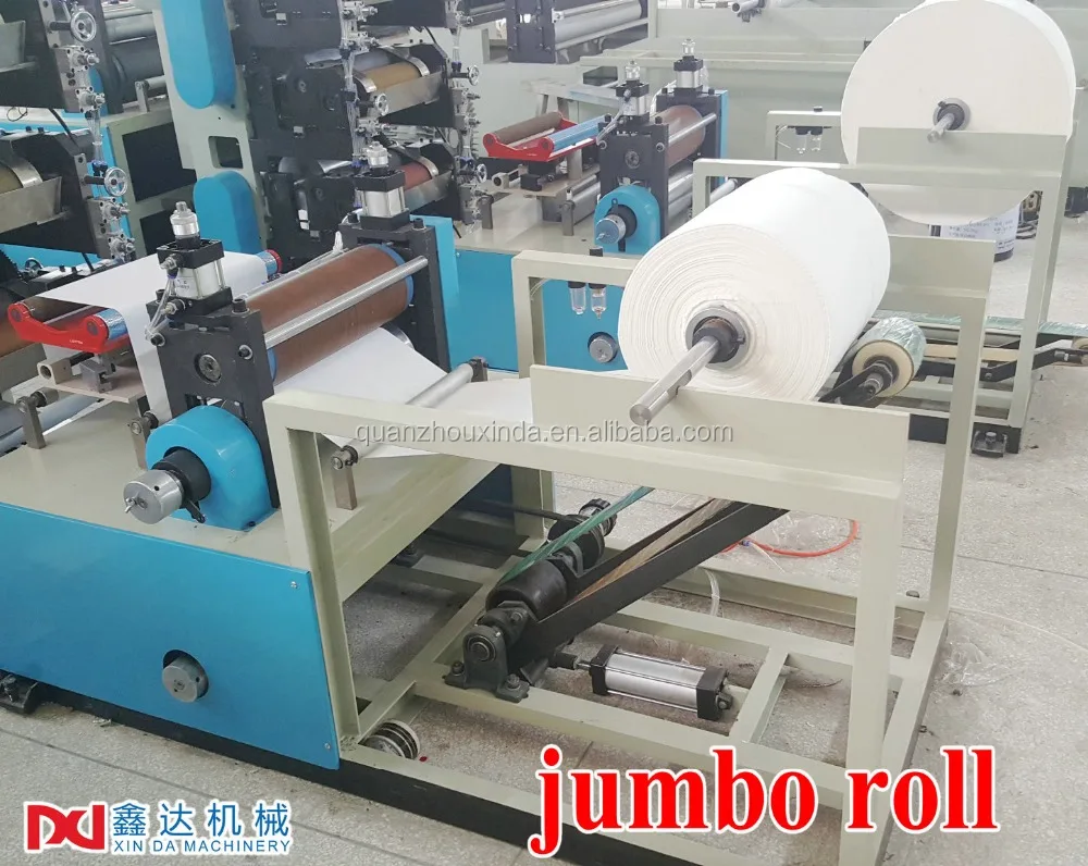 2 color printing tissue paper napkin towel making machine manufacturer