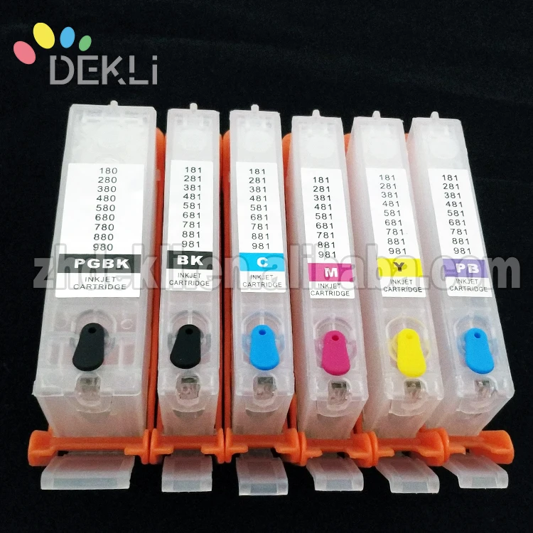 PGI680 681 High quality Refillable ink Cartridge for Canon TS9160 TS9560 Reset CISS cartridge with chip