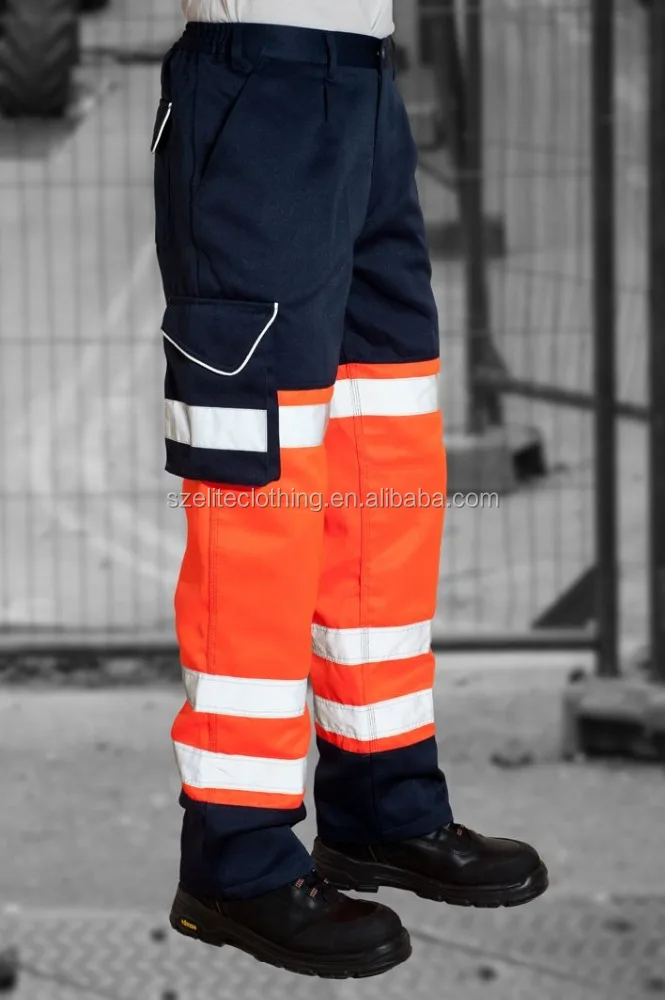 custom made heavy-duty baggy white mens cargo pants with side pockets